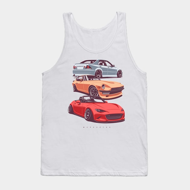 JDM crew - Altezza, 280z, mx5 Tank Top by Markaryan